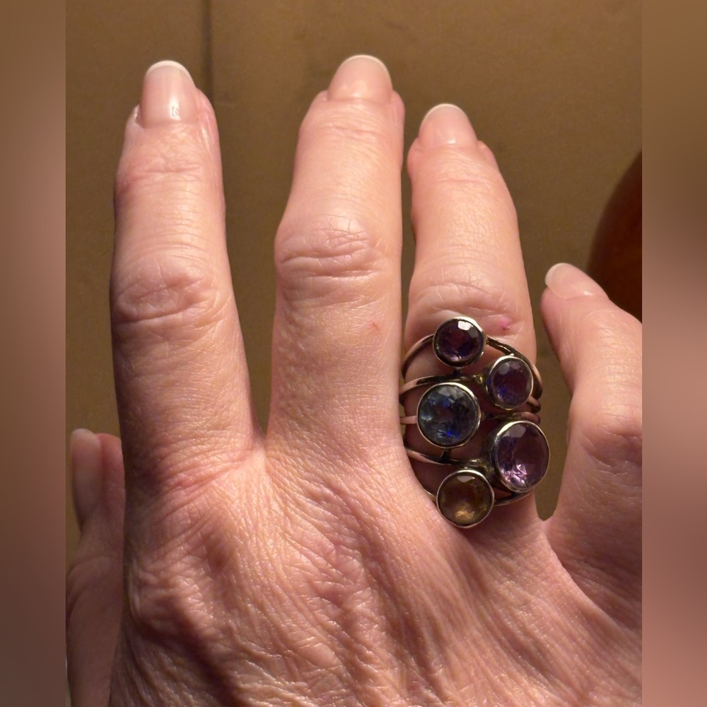 Multi-Gemstone Sterling Ring Nfs - image 8